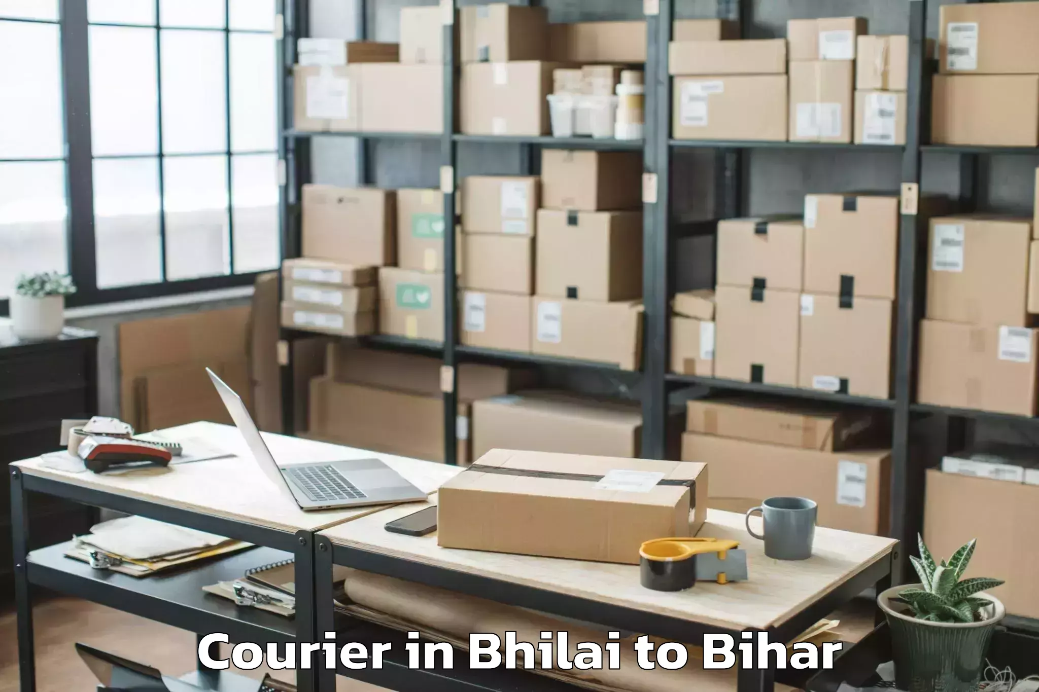 Easy Bhilai to Lauria Nandangarh Courier Booking